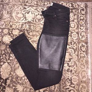 Elizabeth and James Textile Black Skinny Jeans