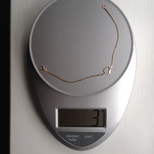 14K Gold Diamond Heart Bracelet