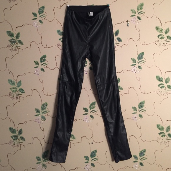 H&M Pants - H&M High-Waisted Faux Leather Leggings