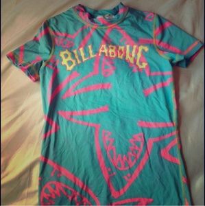 Like new billabong rash guard swimsuit cover