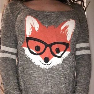 Fox sweater! Very soft