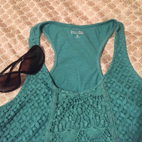 Boho Teal Racerback Tank Top