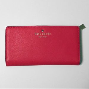 Kate Spade Cherry Lane Stacy Wallet Dark Geranium