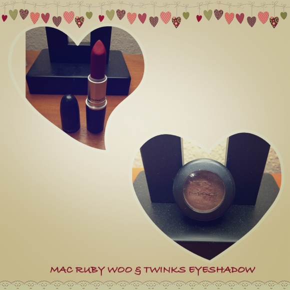 Bundle MAC Ruby Woo Lipstick and Twinks Eyeshadow