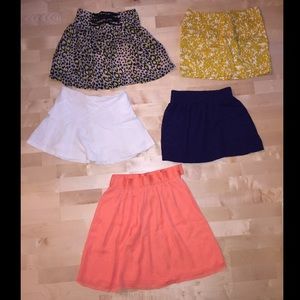 SOLD bundle of beautiful skirts forever 21 h&m