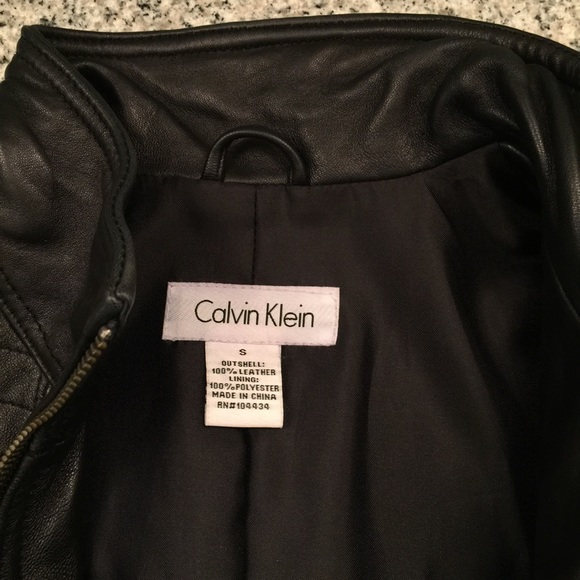 Calvin Klein Jackets & Coats - Calvin Klein Black Leather Moto Jacket Calvin Klein Jackets & Coats - Calvin Klein Black Leather Moto Jacket