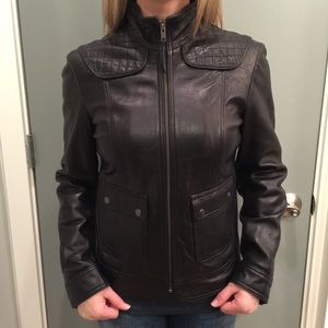 Calvin Klein Jackets & Coats - Calvin Klein Black Leather Moto Jacket Calvin Klein Jackets & Coats - Calvin Klein Black Leather Moto Jacket