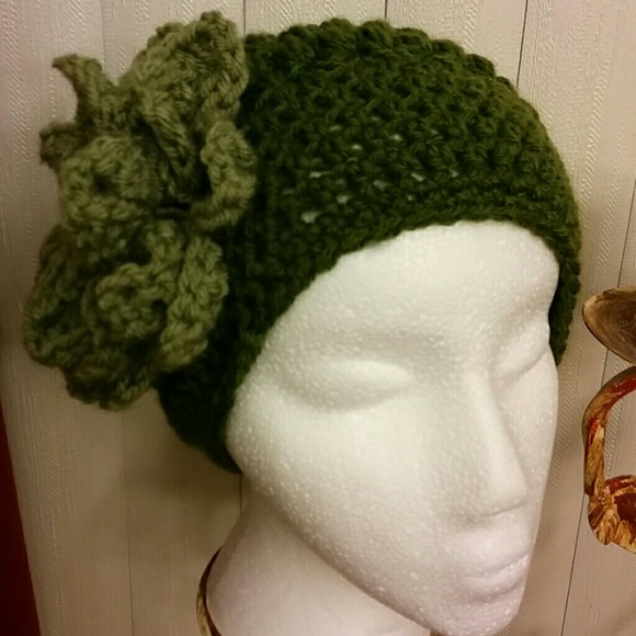 SOLD NEW FLORAL SLIGHT SLOUCHY HAT - Picture 4 of 4