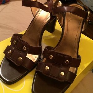 Dark brown sandals