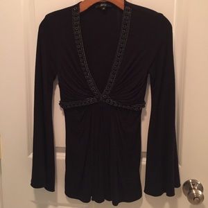 SKY super low beaded shirt like new!