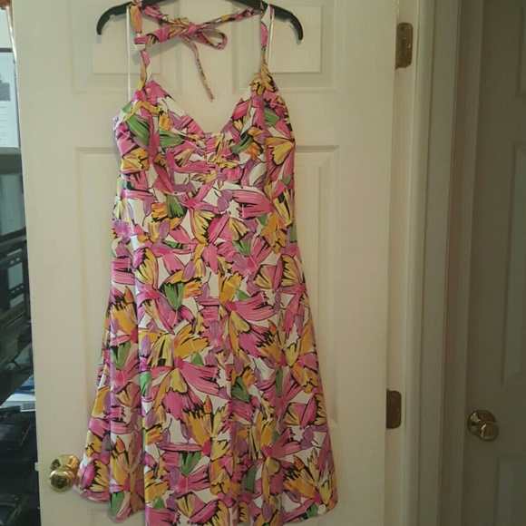 NWT Floral print halter dress
