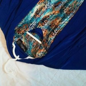 Travel wear jacket, pant and top in pretty blue, s