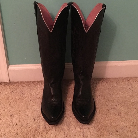 Tall Black Cowgirl Boots
