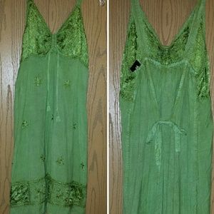 ON HOLD!!!!!!! Beautiful green boho dress