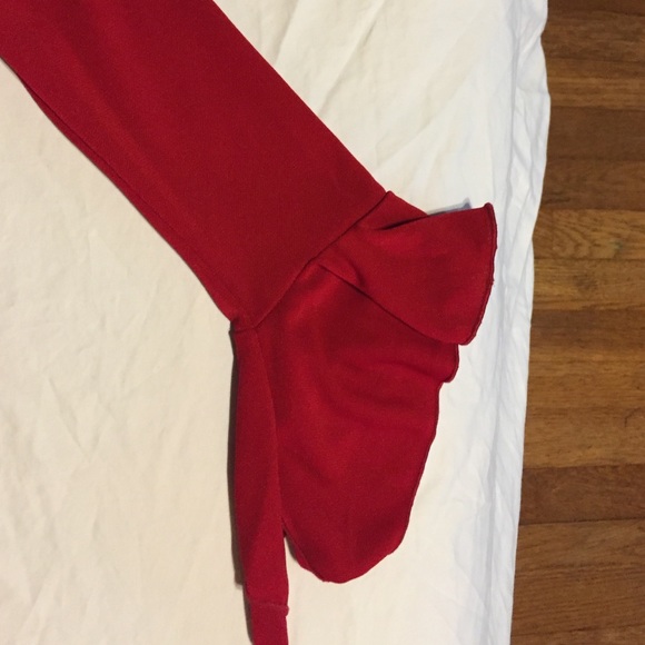 Red 3/4 sleeve dress - Picture 3 of 5