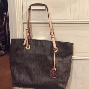 Michael Kors logo purse and wallet