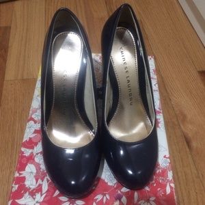 Chinese Laundry Causal Mid Heel Pump Navy