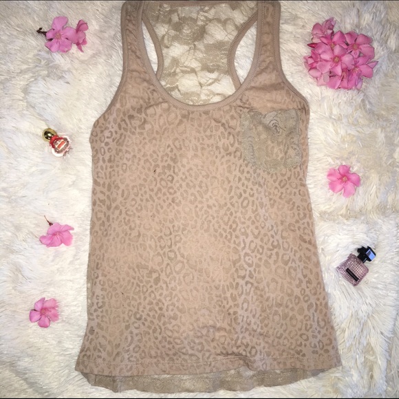 Cheetah Lace Tank Top - Picture 2 of 3