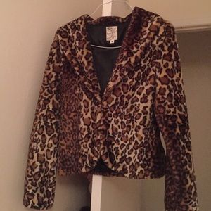 Leopard fur jacket NWT.