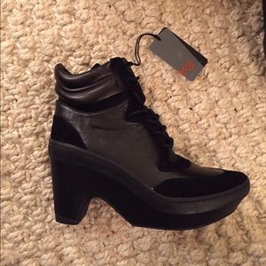 Y-3 Sneak Clog boot, leather, black,  size 8