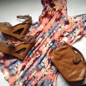 Floral Button Front Forever 21 Boutique Dress