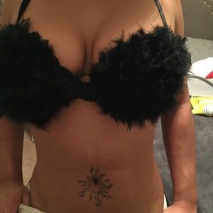 Furry bra