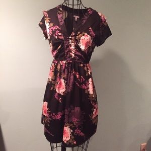 NWOT Oneill Floral Button Up Babydoll Dress