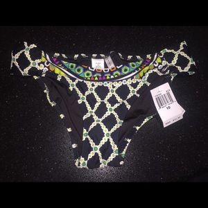 Trina Turk Kon Tiki Shirred Side Hipster Bottom