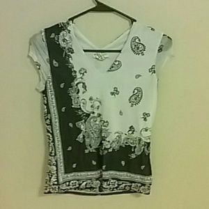 Black and white shirt