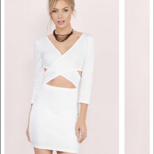 White cut out tobi dress