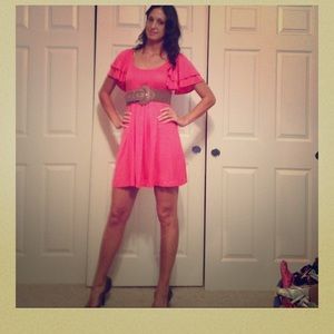 Coral charming Charlie's dress