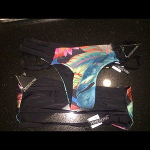 Mandalynn Swim Hawaiian reversible top & bottoms