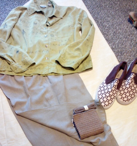 Clearance) Suede Like ”Chicos"Tribal Jacket/Shirt,