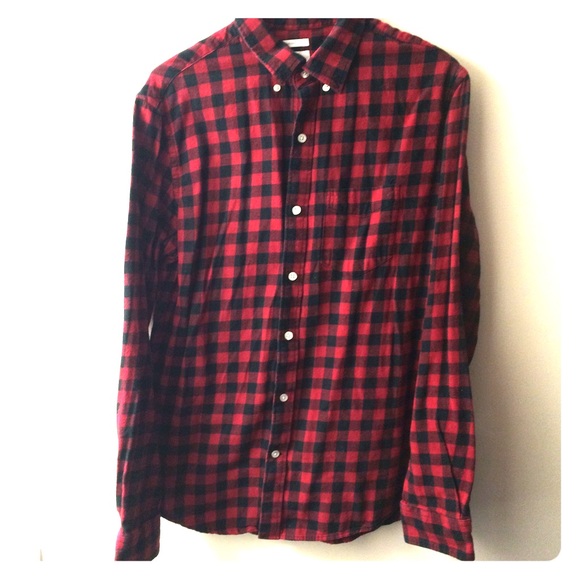Red and black checkered flannel
