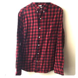 Red and black checkered flannel