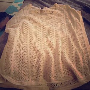 Sonoma Cream Crocheted Tunic