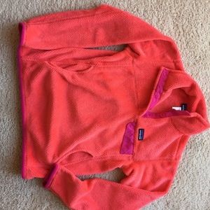 Patagonia orange with pink trim