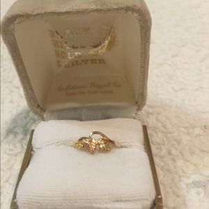14k gold and rose gold ring