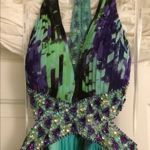 Prom Dress - Sherri Hill (Blue/Purple/Green)