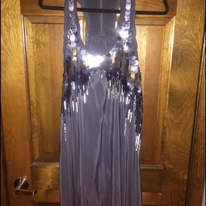 Rebecca Taylor beaded detail racerback dress