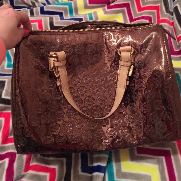 Michael Kors LARGE Metallic Copper Handbag