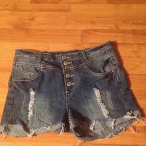Denim shorts