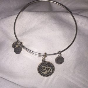 alex and ani "om" symbol bracelet