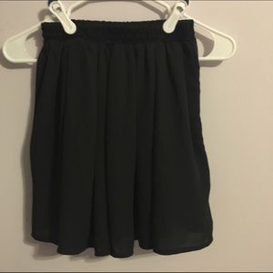 Brandy Melville Black Chiffon Skirt