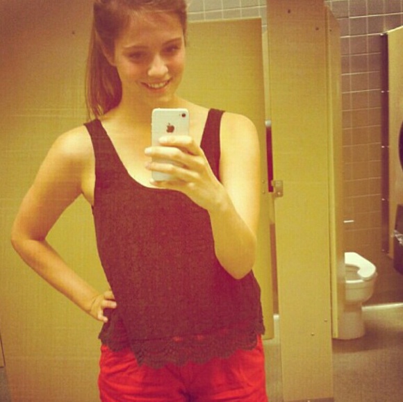 Black tank top from AE