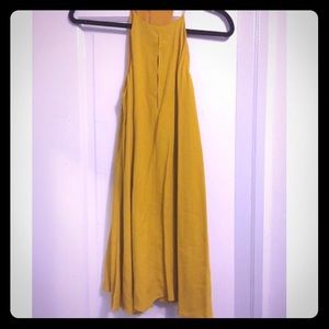 ZARA Mustard trapeze short dress