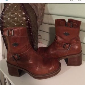 Harley Davidson Brown Boots