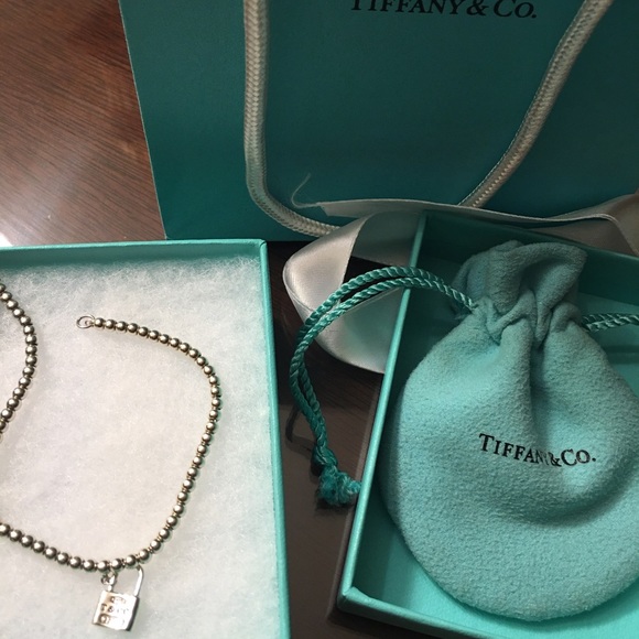 Tiffany & Co beaded bracelet with lock