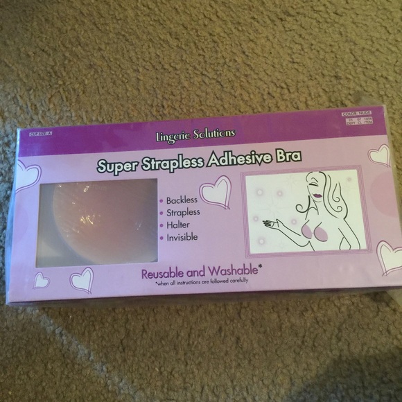 Strapless adhesive bra