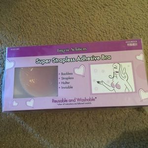 Strapless adhesive bra